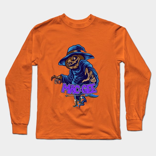 Macoween (Holiday Fun) Long Sleeve T-Shirt by Punk Rap 